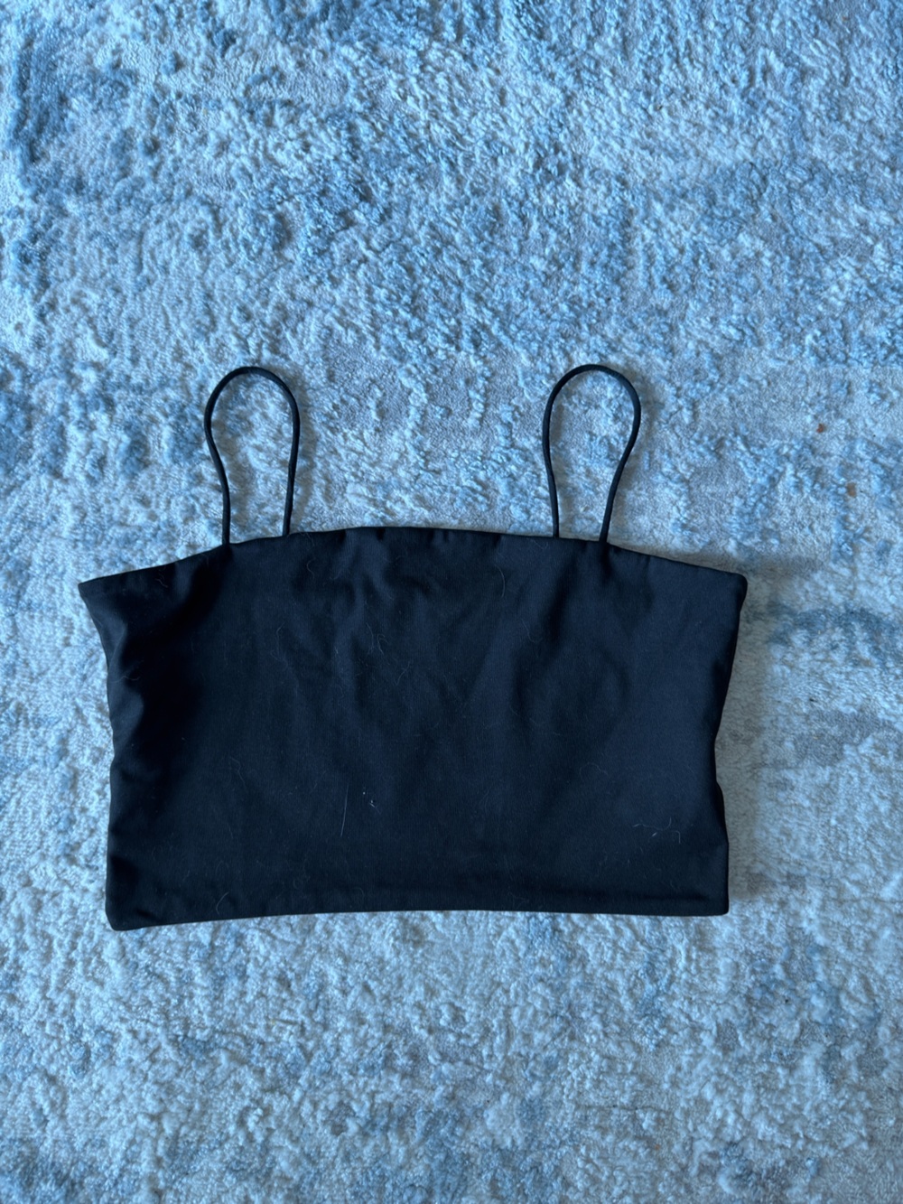 Black Strapless Bandeau Top